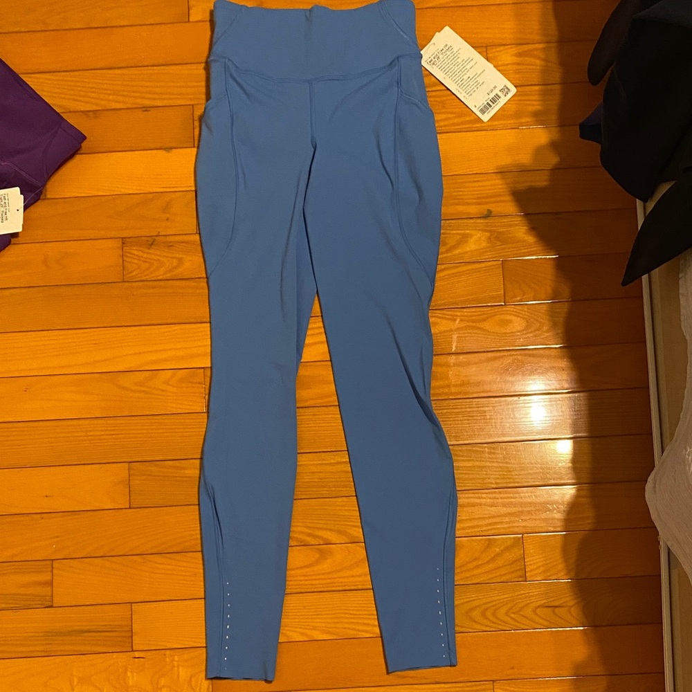 Lululemon Athletica Blue High-Waisted Leggings